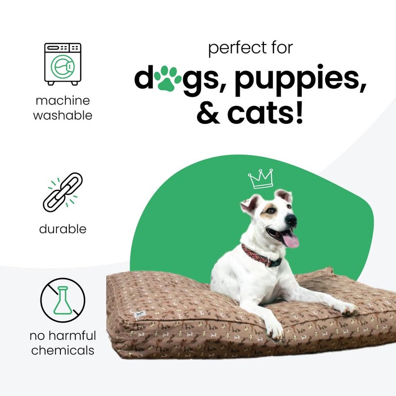 Molly Mutt Medium to Large Dog Bed Cover - Daysleeper Print - Measures 27â€x36â€x5â€™â€™ - 100% Cotton - Durable - Breathable - Sustainable - Machine Washable Dog Bed Cover - Image 3
